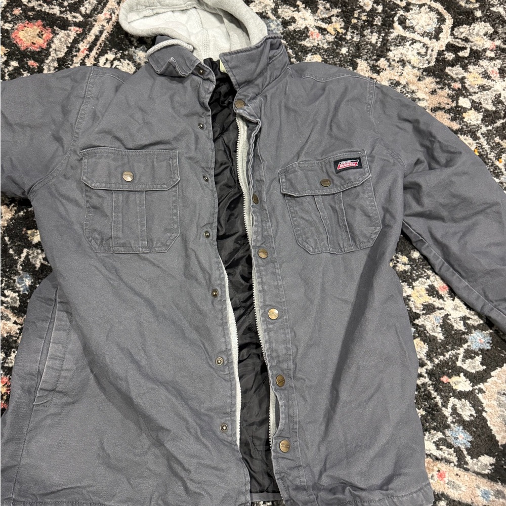 Gray Hooded Men's Jacket